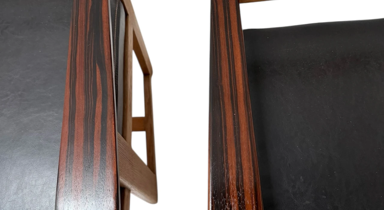 Two Art Deco Modernist Armchairs by Anton Lucas for N.V. Meubelkunst, 1920s